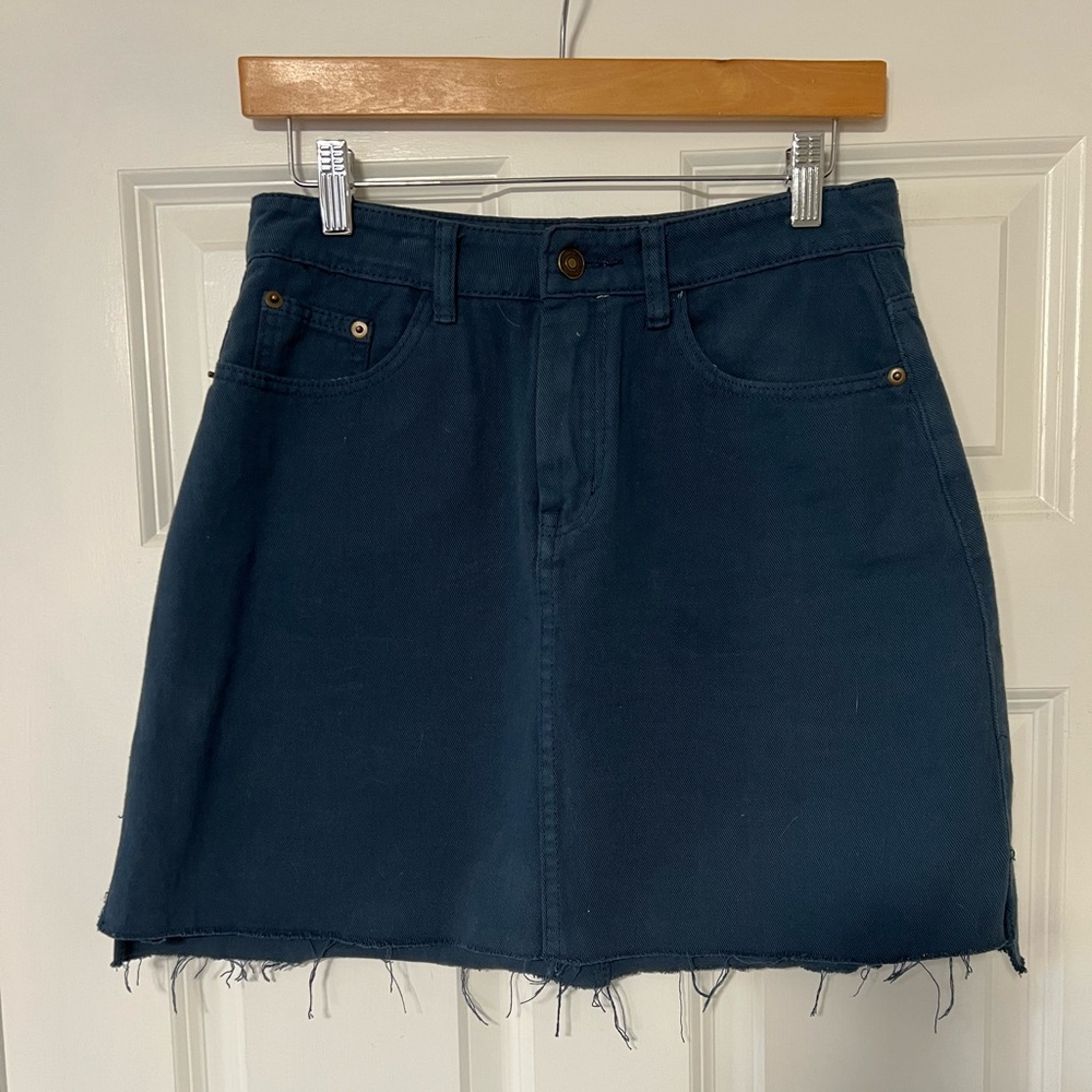 Francesca's Collections Teal Mini Skirt